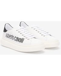 Roberto Cavalli - Sneaker With Logo Print - Lyst