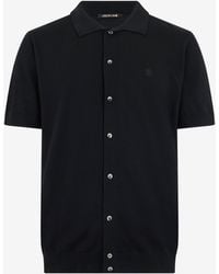 Roberto Cavalli - Knitted Polo Shirt With Monogram Rc - Lyst