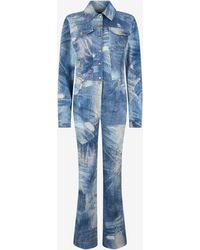 Roberto Cavalli - Patchwork Denim Jumpsuit - Lyst