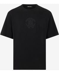 Roberto Cavalli - T-Shirt With Embroidered Logo - Lyst
