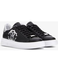 Roberto Cavalli - Sneakers With Monogram Mirror Snake - Lyst