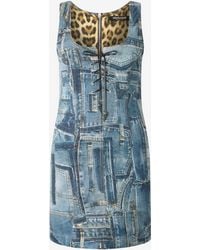 Roberto Cavalli - Patchwork Capsule Collection Short Dress - Lyst