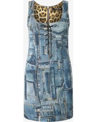 Roberto Cavalli - Patchwork Capsule Collection Short Dress - Lyst