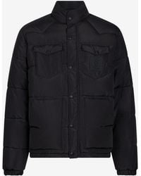 Roberto Cavalli - Puffer Jacket With Monogram Jc - Lyst
