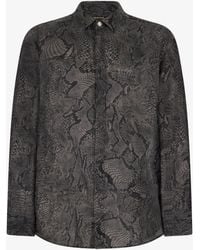 Roberto Cavalli - Python Print Shirt - Lyst