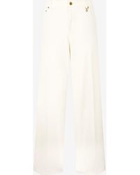 Roberto Cavalli - Pantalon Palazzo À Imprimé Python - Lyst