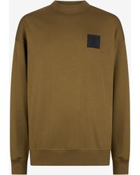 Roberto Cavalli - Military Sweatshirt With Logo Patch - Lyst
