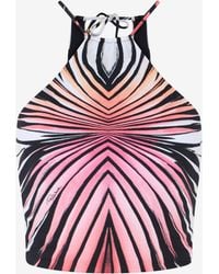 Roberto Cavalli - Ray Of Paradise Print Top - Lyst