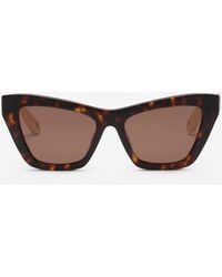 Roberto Cavalli - Sunglasses With Smooth Front And Matelassè Effect On Temples - Lyst