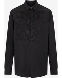 Roberto Cavalli - Cotton Shirt With Embroidered Zebra Motif - Lyst