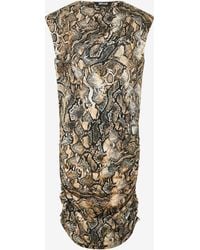 Roberto Cavalli - Minivestido Con Estampado Python - Lyst