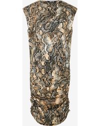 Roberto Cavalli - Mini Dress With Python Print - Lyst
