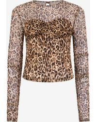 Roberto Cavalli - Leopardenmuster Pullover - Lyst