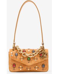Roberto Cavalli - Small Bag With Stones And Chain - Lyst