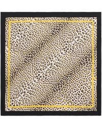 Roberto Cavalli - Silk Scarf With Pop Jaguar Print - Lyst