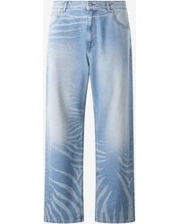 Roberto Cavalli - Zebra Design Jeans - Lyst