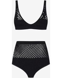 Roberto Cavalli - Mesh High Waist Bikini - Lyst