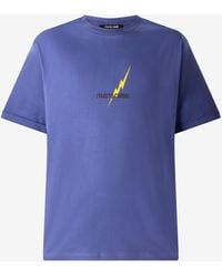 Roberto Cavalli - T-Shirt With Print And Logo - Lyst