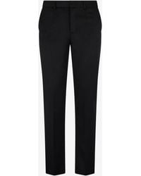 Roberto Cavalli - Straight-Leg Wool Trousers - Lyst