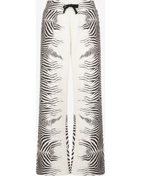 Roberto Cavalli - Zebra Print Trousers - Lyst