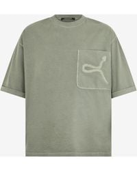 Roberto Cavalli - Sage T-Shirt With Embroidered Snake - Lyst