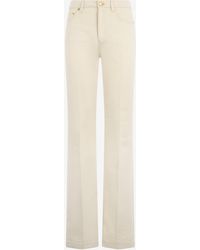 Roberto Cavalli - Cotton Denim Bootcut Trousers - Lyst