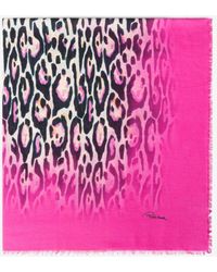 Roberto Cavalli Gradient Leopard Print Scarf - Farfetch