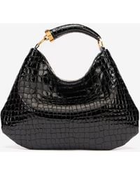 Roberto Cavalli - Crocodile-Print Hobo Bag - Lyst
