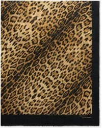Roberto Cavalli - Jaguar Print Modal Cashmere Scarf - Lyst