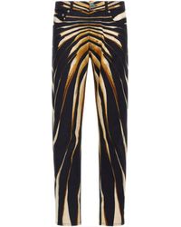 Roberto Cavalli - Ray Of Printed Slim-Fit Jeans - Lyst