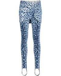 Roberto Cavalli - Heritage Jaguar Print Gathered Leggings - Lyst