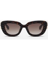 Roberto Cavalli - Sunglasses With Wide Bold Cat-Eye Front - Lyst