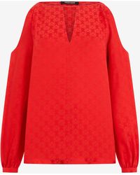 Roberto Cavalli - Silk Blouse With Rc Print - Lyst