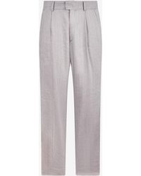 Roberto Cavalli - Elegant Linen Trousers - Lyst