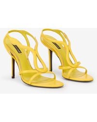 Roberto Cavalli - Leather Sandals With Snake Detail - Lyst