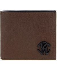 Roberto Cavalli - Wallet With Monogram Mirror Snake - Lyst