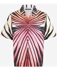 Roberto Cavalli - Camisa Vaquera Con Estampado Ray Of Paradise - Lyst