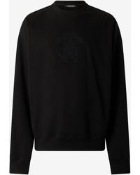 Roberto Cavalli - Sweatshirt With Mirror Snake Monogram Embroidery - Lyst