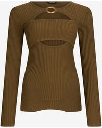 Roberto Cavalli - Gerippter Pullover - Lyst