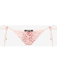 Roberto Cavalli - Jaguar Print Bikini Bottom - Lyst