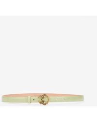 Roberto Cavalli - Light Leather Belt With Snake Buckle - Lyst