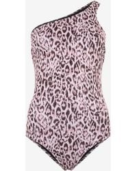 Roberto Cavalli - One-Piece Swimsuit With Jaguar Skin Print - Lyst