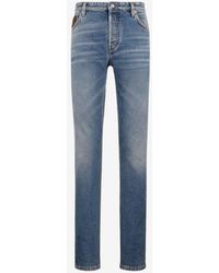 Herren Bekleidung Jeans Bootcut Jeans Roberto Cavalli Denim E jeans mit schmaler passform in Blau für Herren 