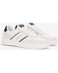 Roberto Cavalli - Leather Sneakers With Suede Inserts - Lyst
