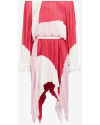 Roberto Cavalli - Just cavalli abstract-print pleated dress - Lyst