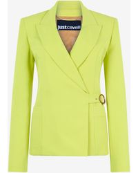 Roberto Cavalli - Jacket With Side Belt - Lyst