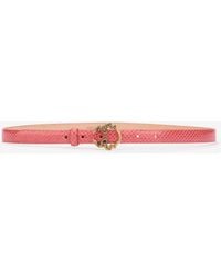 Roberto Cavalli - Leather Belt With Snake Buckle - Lyst