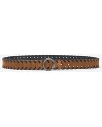 Roberto Cavalli - Leather Belt With Snake Buckle - Lyst
