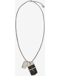 Roberto Cavalli - Double Pendant Necklace - Lyst