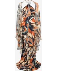 Roberto Cavalli - Butterfly Print Dress - Lyst
